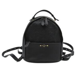 Louis Vuitton Rucksack Backpack Bag Leather Monogram Black